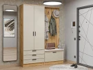 Готовая прихожая Стиль-03 Cream Silk Дуб Вотан Готовая прихожая Стиль-03 Cream Silk Дуб Вотан