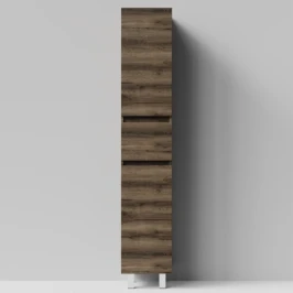 Пенал Бест 35 (2 двери, 1 ящик) напольный, Дуб крымский коричневый ПВХ 131005-9005, левый