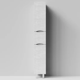 Пенал Лайт 30 напольный, Белый камень ПВХ 57805, левый