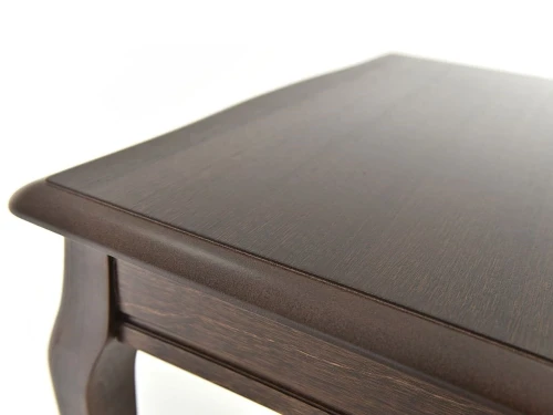 Обеденная группа (Стол Кабриоль и 4 стула Кабриоль с жесткой спинкой), орех темный