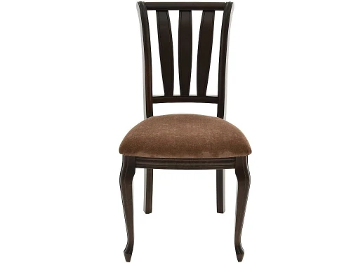 Обеденная группа (Стол Кабриоль и 4 стула Кабриоль с жесткой спинкой), орех темный