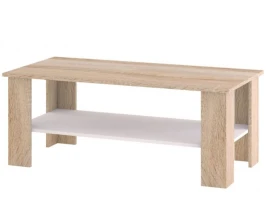 Стол «Стелс» 115, Дуб сонома/белый