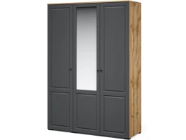 Шкаф «Лацио Сканди» 3дв, Вотан/Сканди графит