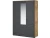 Шкаф «Лацио Сканди» 3дв, Вотан/Сканди графит