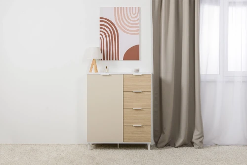 Комод Марвэл 16.234.01, Белый, Сатин, Плэйн