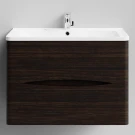 Тумба Адель 80 подвесной, Палисандр ПВХ 43101 Vodok с раковиной в комплекте Тумба Адель 80 подвесной, Палисандр ПВХ 43101 Vodok с раковиной в комплекте
