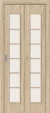 Межкомнатная складная дверь BRAVO 2С Л-21 (БелДуб) Сатинато