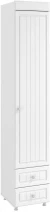 Шкаф-пенал 1дв. (гл.410) с ящиками Монако МН-30 белое дерево