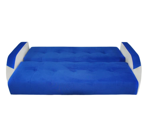 Диван-книжка Феникс 140 синий, пружинный блок Боннель