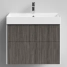 Тумба Эвкалипт, 70 подвесной, Эвкалипт серый Vodok с раковиной в комплекте