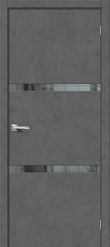 Межкомнатная дверь экошпон mr.wood Браво-2.55 Slate Art Mirox Grey