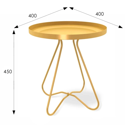 Столик журнальный SHT-CT3 золото