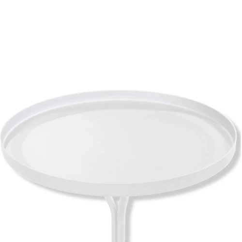 Столик журнальный SHT-CT11 белый муар