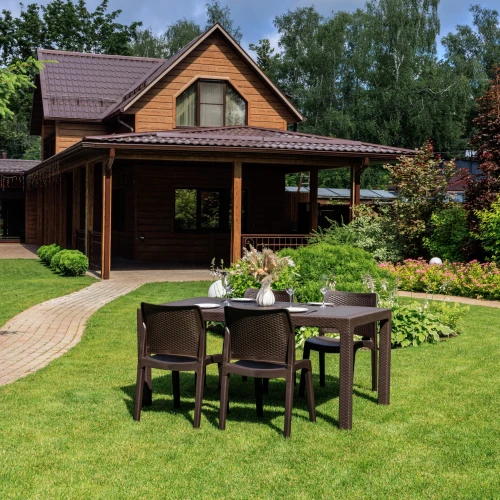 Обеденный комплект JULY S коричневый