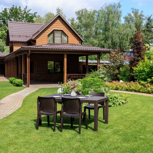 Обеденный комплект JULY S коричневый