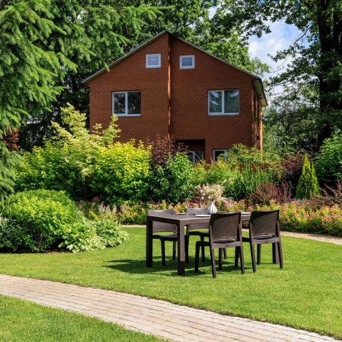 Обеденный комплект JULY S коричневый