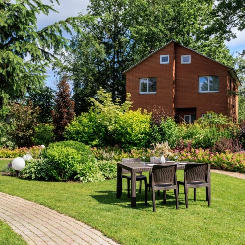 Обеденный комплект JULY S коричневый