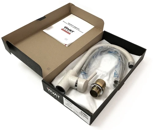 Смеситель для кухни 320/180 1Р МатБежевый