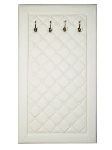 Вешалка в прихожую Оливия Н2 экокожа молочный