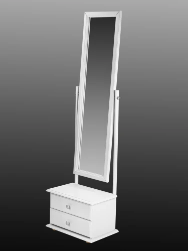 Зеркало с тумбой Селена белый 151 см х 46 см