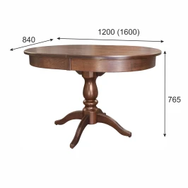 Стол обеденный Тарун 4 раздвижной орех 120/160*84 Стол обеденный Тарун 4 раздвижной орех 120/160*84