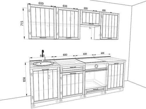 Кухня Лондон Комплектация 10