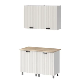 МК Аленушка 1,2м Лотос Молочный,скоба антрацит,сонома