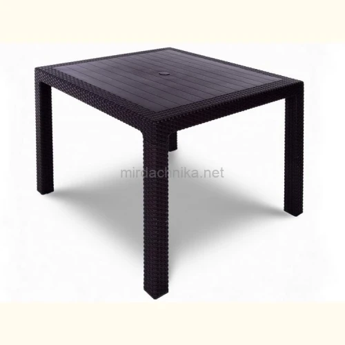 Стол обеденный квадратный Yalta Kvatro Table  -  Шоколадный
