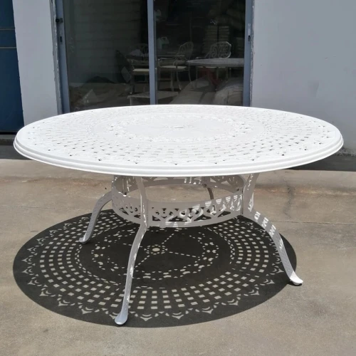 Белая литая мебель из алюминия Geraldine 8