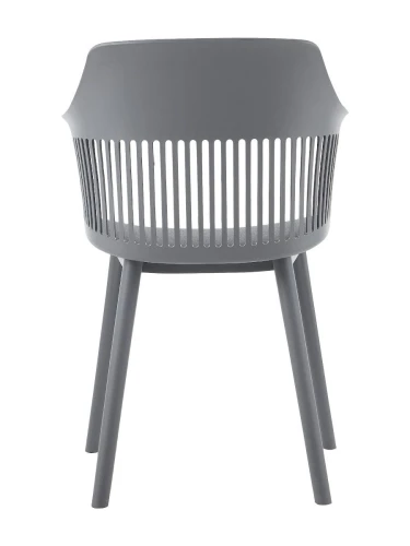 DC273 Стул пластиковый, СЕРЫЙ#7937 c подушкой