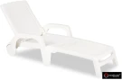 Шезлонг B:rattan MIAMI складной, белый