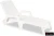 Шезлонг B:rattan MIAMI складной, белый