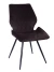 DC230 Стул мягкий, ГОРЬКИЙ ШОКОЛАД#M420-11 велюр, каркас металл, черный КРУГЛЫЙ