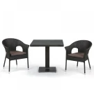 Кофейный комплект плетеной мебели T605SWT/Y79A-W53 Brown (2+1) Кофейный комплект плетеной мебели T605SWT/Y79A-W53 Brown (2+1)