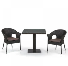 Кофейный комплект плетеной мебели T605SWT/Y79A-W53 Brown (2+1)