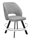 Стул DikLine 274 поворотный SB6/A3 св.сер, ножки черные