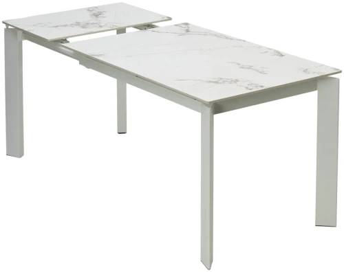 Стол CORNER 120 GLOSS GOLDEN JADE SOLID CERAMIC / WHITE, ®DISAUR