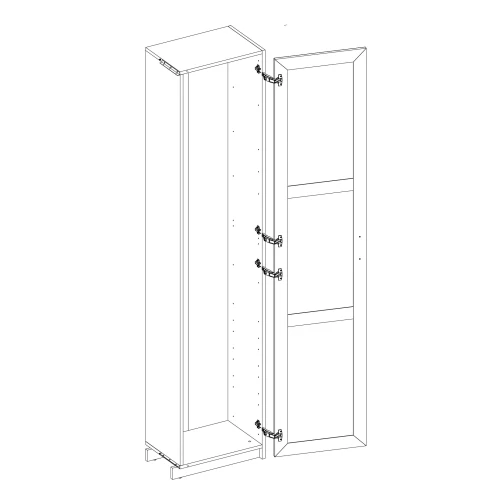 Серия модульных шкафов, Корпус шкафа 51/35 P. Цвет БЕЛЫЙ