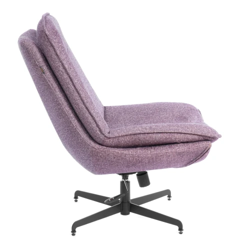 Кресло лаунж Cosmo велюр/букле, VT shape wood rose