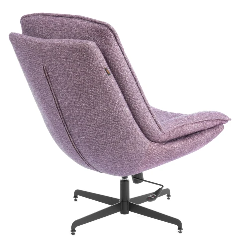 Кресло лаунж Cosmo велюр/букле, VT shape wood rose