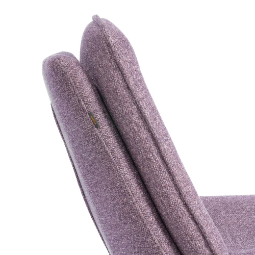 Кресло лаунж Cosmo велюр/букле, VT shape wood rose