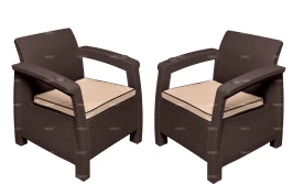 Комплект кресел TWEET Double Seat, цвет: венге