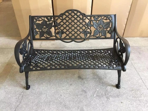 Садовая скамья из литого алюминия Lily