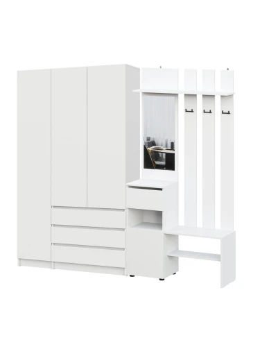 Прихожая Бали, Белый. Комплект 7