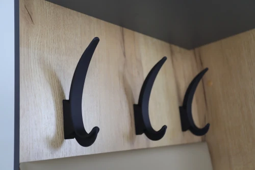 Прихожая Ольга Лофт 4, Дуб крафт золотой/Темно-серый