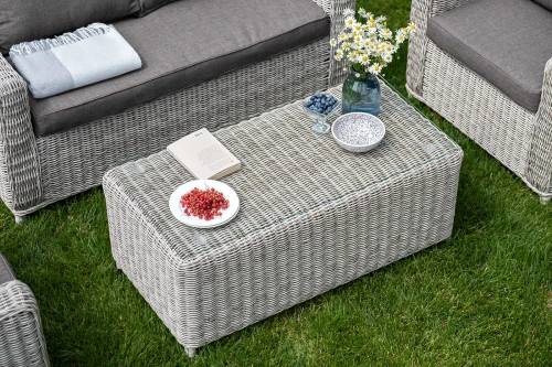 "Кон Панна" лаунж-зона из искусственного ротанга, цвет бежевый