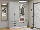 Готовая прихожая Стиль-03 Grey Silk Белый Готовая прихожая Стиль-03 Grey Silk Белый