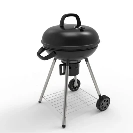 Угольный гриль барбекю Grill BBQ на колесиках с термометром