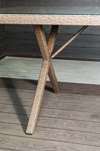 Обеденный стол из искусственного ротанга КРОСС МЭДИСОН «CROSS MADISON» арт.A00081