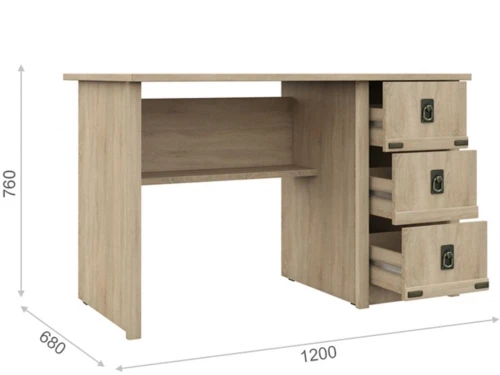 Стол «Валенсия» 3ящ, Дуб сонома